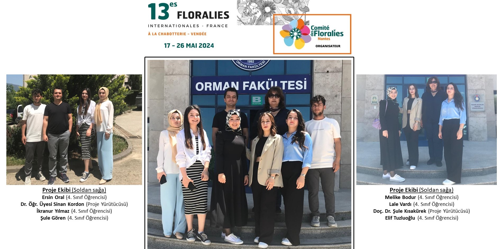 Bölümümüz 13. Floralies Internationales – France 2024 Expo' da Ülkemizi Temsil Etti
