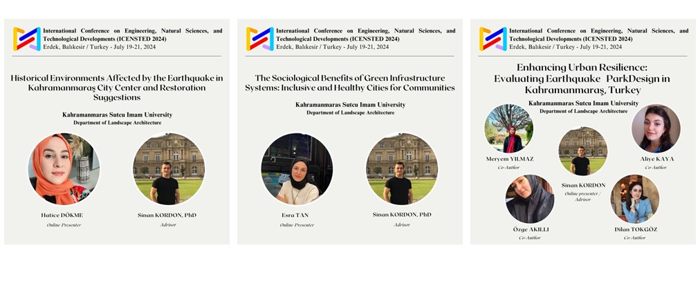 Bölümümüz Öğretim Üyesi ve Öğrencilerimiz Uluslararası ICENSTED 2024 Konferansına Üç Farklı Sunum ile Katılım Sağladılar.-21.07.2024